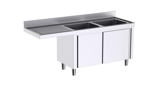 Module À Portes Avec Plonge L187552I 1800×700 Et Espace Pour Lave-Vaisselle - Distform FP9187LI