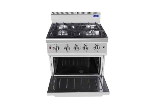 Feux vifs sur four gaz 4 feux 1 four P 700 — vue 3