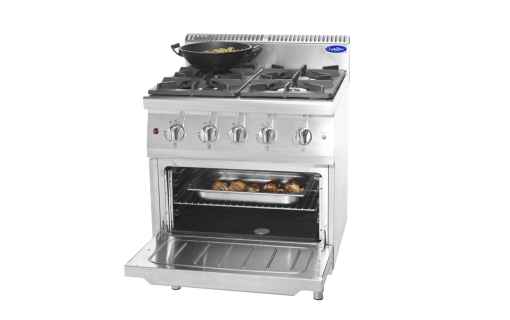 Feux vifs sur four gaz 4 feux 1 four P 700 — vue 4