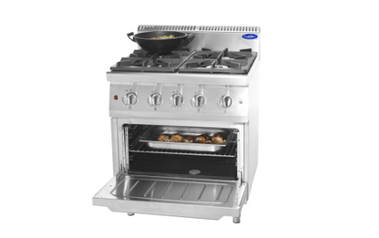 Feux vifs sur four gaz 4 feux 1 four P 700 — vue 4