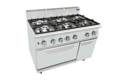 Feux vifs sur four gaz 6 feux 1 four P 700