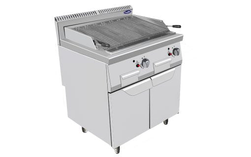 Grill gaz P 700 avec poignées 2 brûleurs – Sur placard