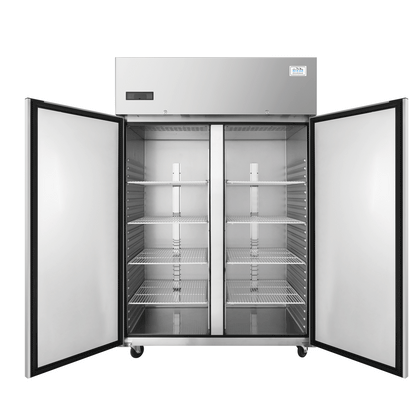 Armoire Emboutie Réfrigérée Positive GN2/1 AISI 430 - 2 Portes - 1235 L