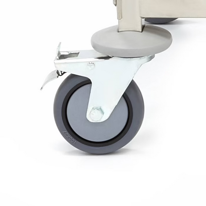 Chariot à échelles inox - 16 niveaux 600x400 - sur roulettes