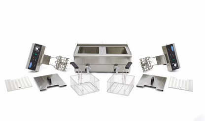 Friteuse électrique double - 2 x 13L avec robinet