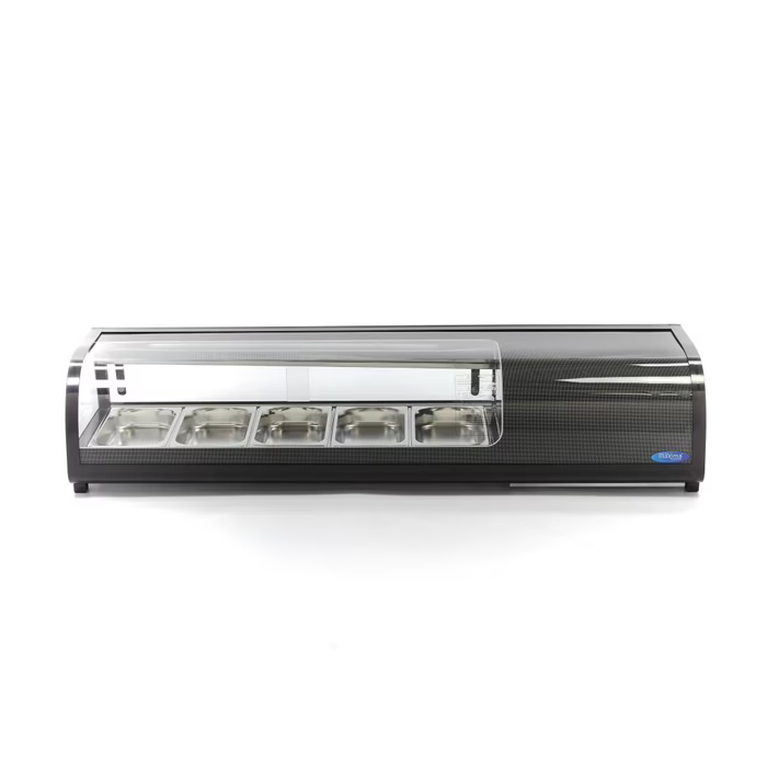 Présentoir de sushis et de tapas - 52 L - incl 5 x 1/3 GN -  modèle de table