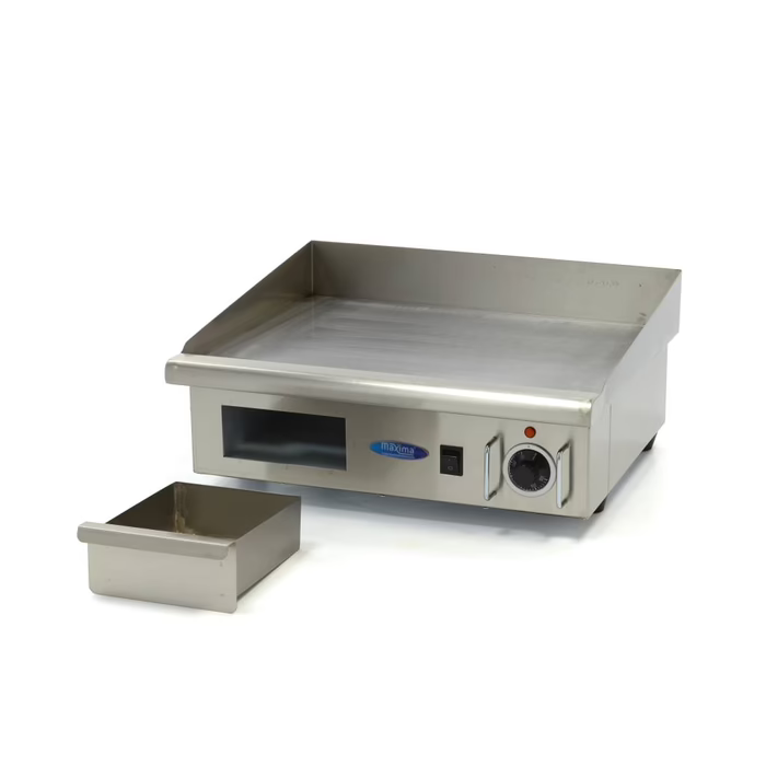 Plancha - lisse - 55 cm - incl plateau d'égouttementl