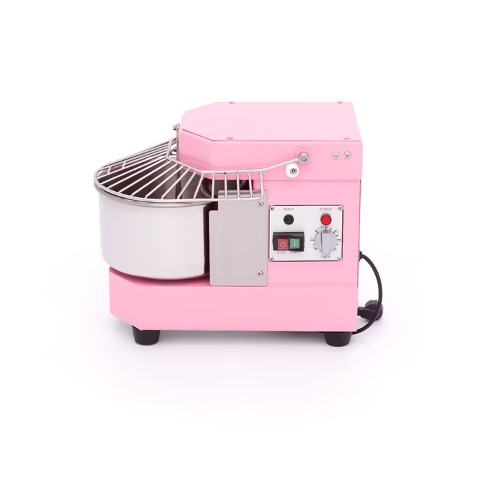 Pétrin à spirale / pétrin à pâte - 8 L - 4,5 kg de pâte - rose