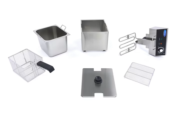 Friteuse - 8 L - 1 panier - jusqu'à 1,4 kg de frites