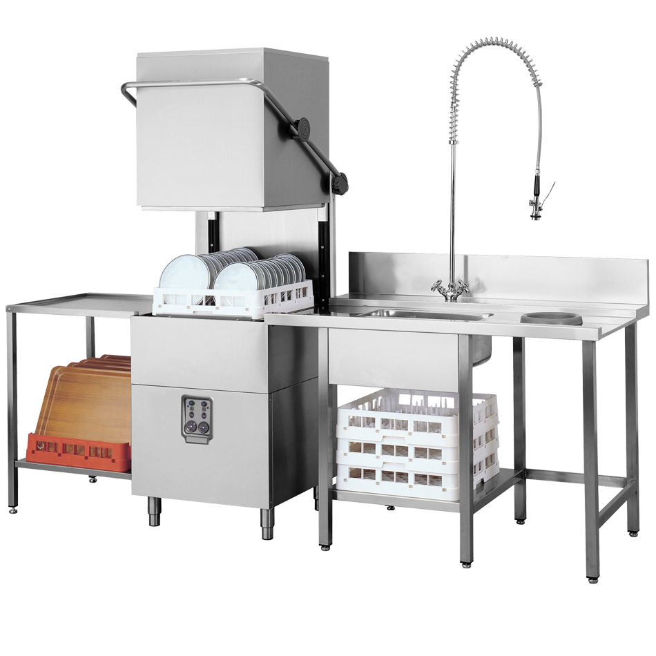 Table d'entrée inox EMB pour lave-vaisselle à capot K5