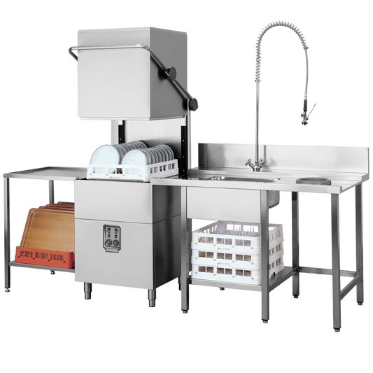 Table de sortie inox EMB pour lave-vaisselle à capot K5