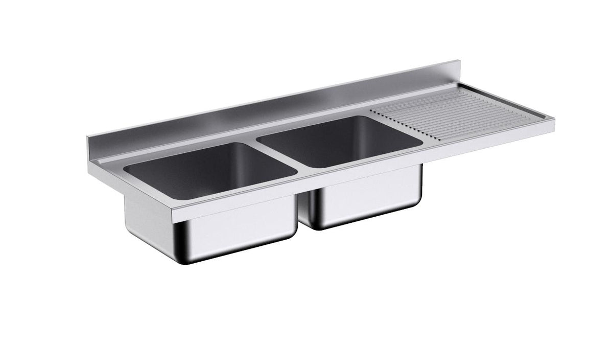 Plonge 2000×700 2C/1E D 600×500×300 - Distform L217652D