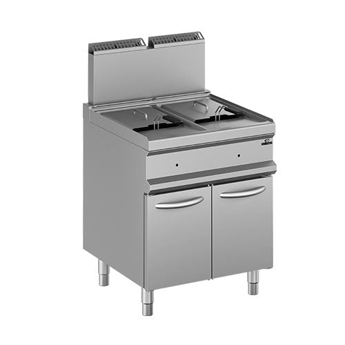 Friteuse 14L Double sur coffre  - Gaz - Gamme 700