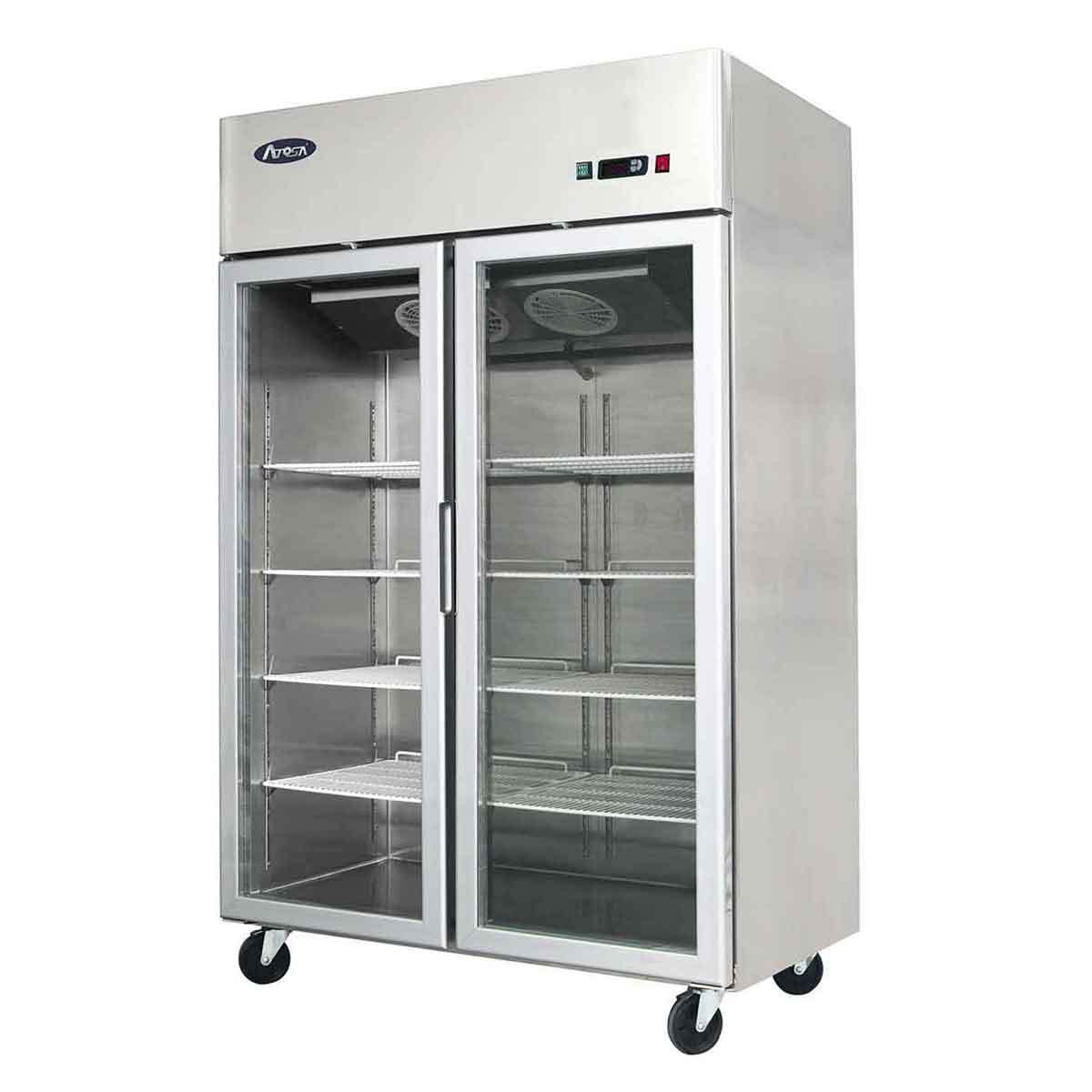 Armoire Réfrigérée Positive Vitrée GN2/1 - 2 Portes - 1240 L
