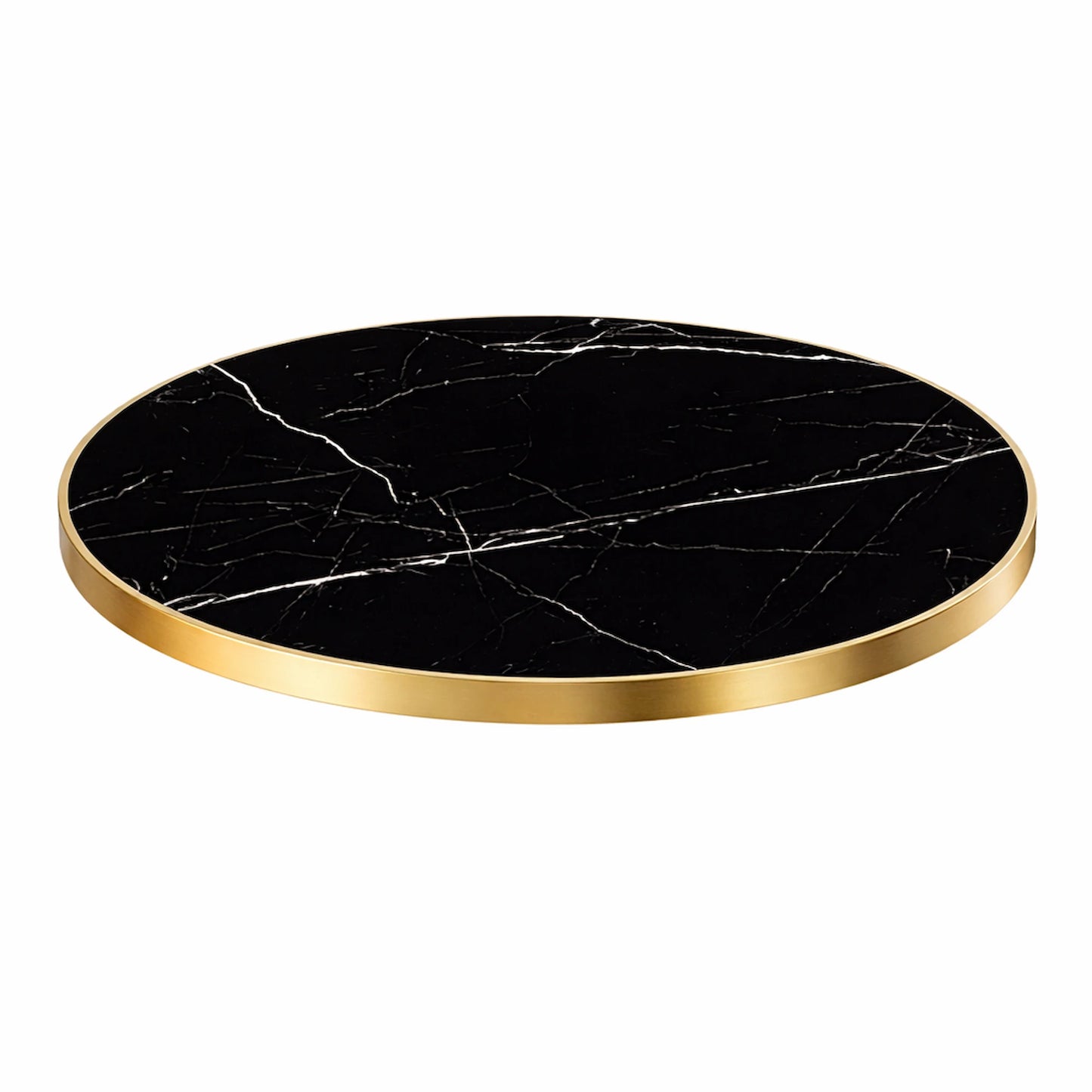 Plateau Fritté Brillant Noir 120Ø