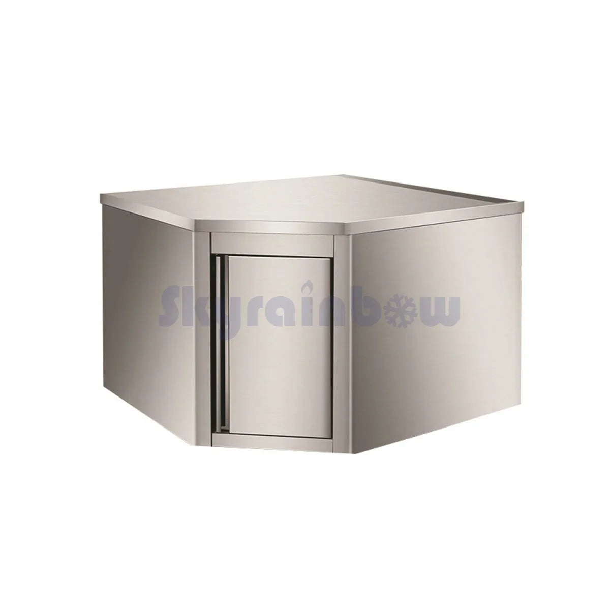 Placard mural en inox - porte battante, 720 x 720 x 400 x 650 mm - Skyrainbow THEHR74