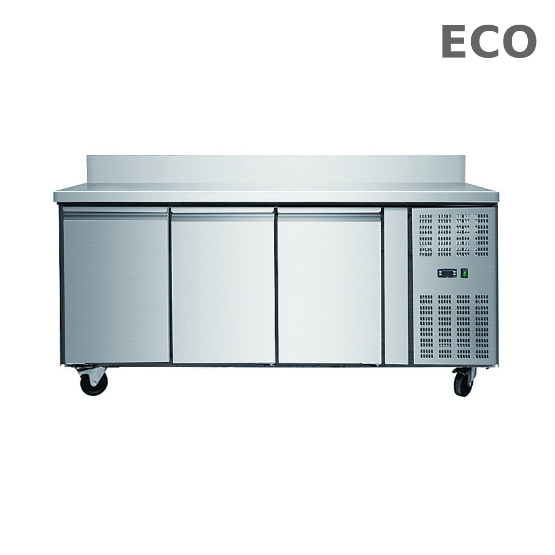 Table réfrigérée positive 3 portes avec dosseret Skyrainbow THP3200TNEC
