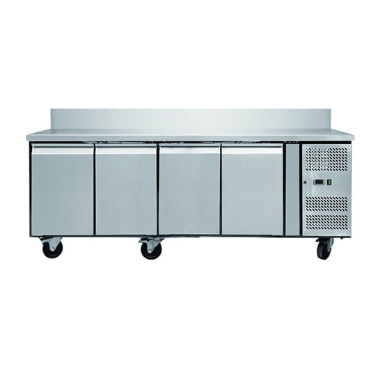 Table réfrigérée positive 4 portes avec dosseret Skyrainbow THP4200TNEC