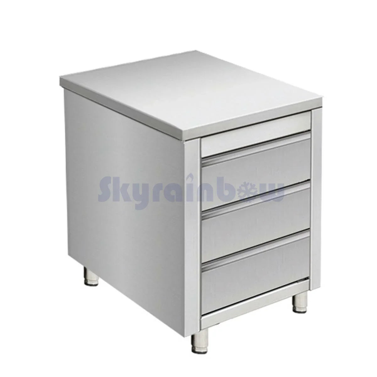 Placard central - 3 tiroirs, 500 x 700 x 850 mm - Skyrainbow THSS3R57