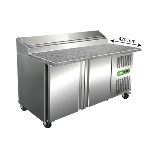 Table à pizza 2 portes avec kit intégré Eurotec