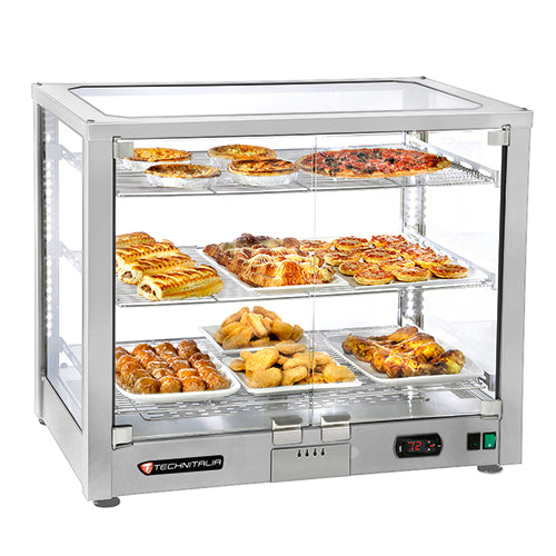 Vitrines Chauffantes - 5 Niveaux - GN1/1 &amp; 600x400