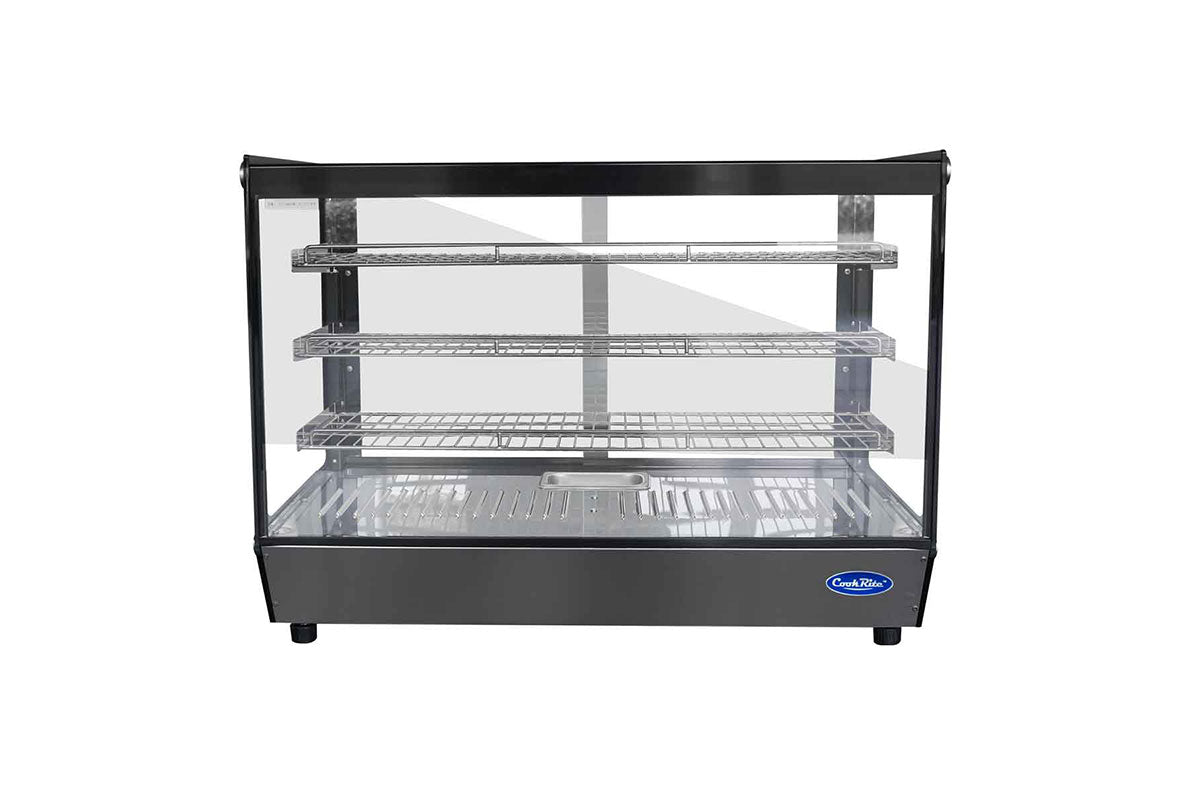 Vitrine droite chauffante 200l