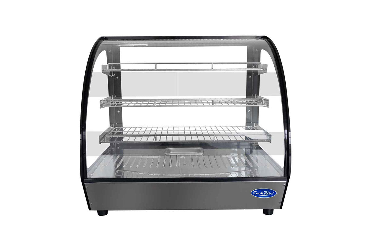 Vitrine bombee chauffante 160l