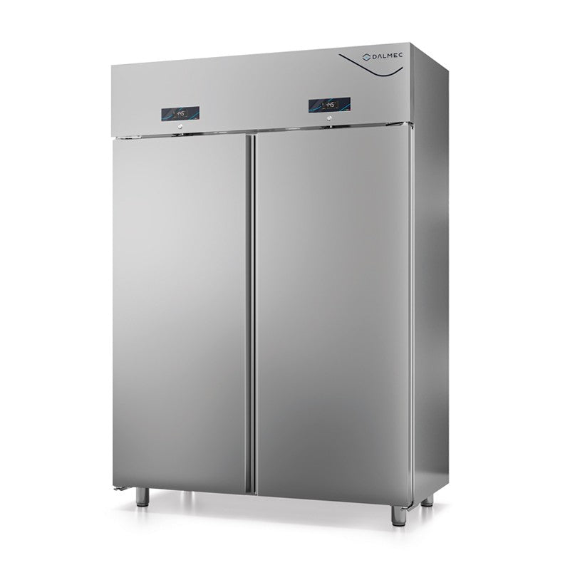 Armoire double température GN 2/1 sans groupe 1400 L - 2 portes pleines - Poids 189 kg - Dalmec