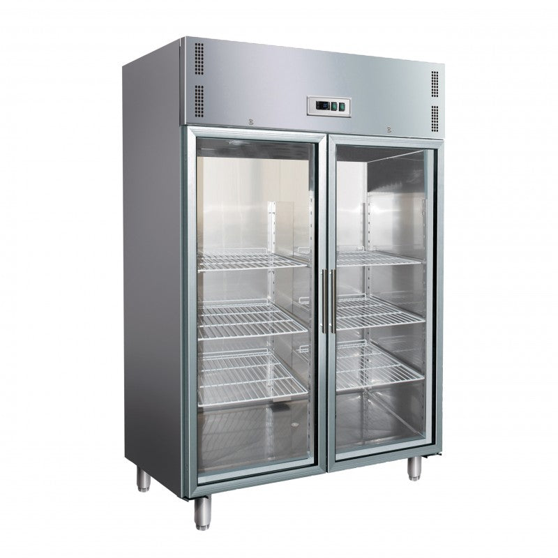 Armoire réfrigérée positive -2/+8°C - 2 portes vitrées - 1476 litres - Avec groupe logé - Nosem