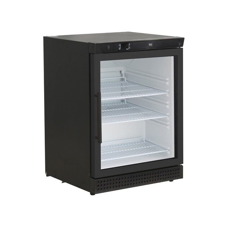 Armoire réfrigérée positive -2°C/+8°C - Noire - 1 porte vitrée - 200 L - Nosem