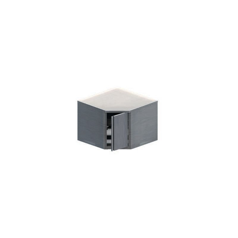 Armoire suspendue en coin - 1 porte battante - Hauteur 600 mm - Nosem