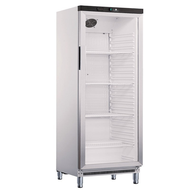 Armoire vitrée positive +2°/+8°C - 570 L - Finition extérieur laquée blanche - Furnotel