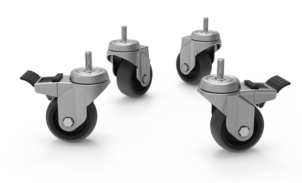 Roues rotatives avec frein (UNOX XUC010)