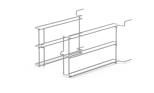 Supports lateraux 3 niveaux - distance entre niveaux 100 mm (UNOX XUC152)