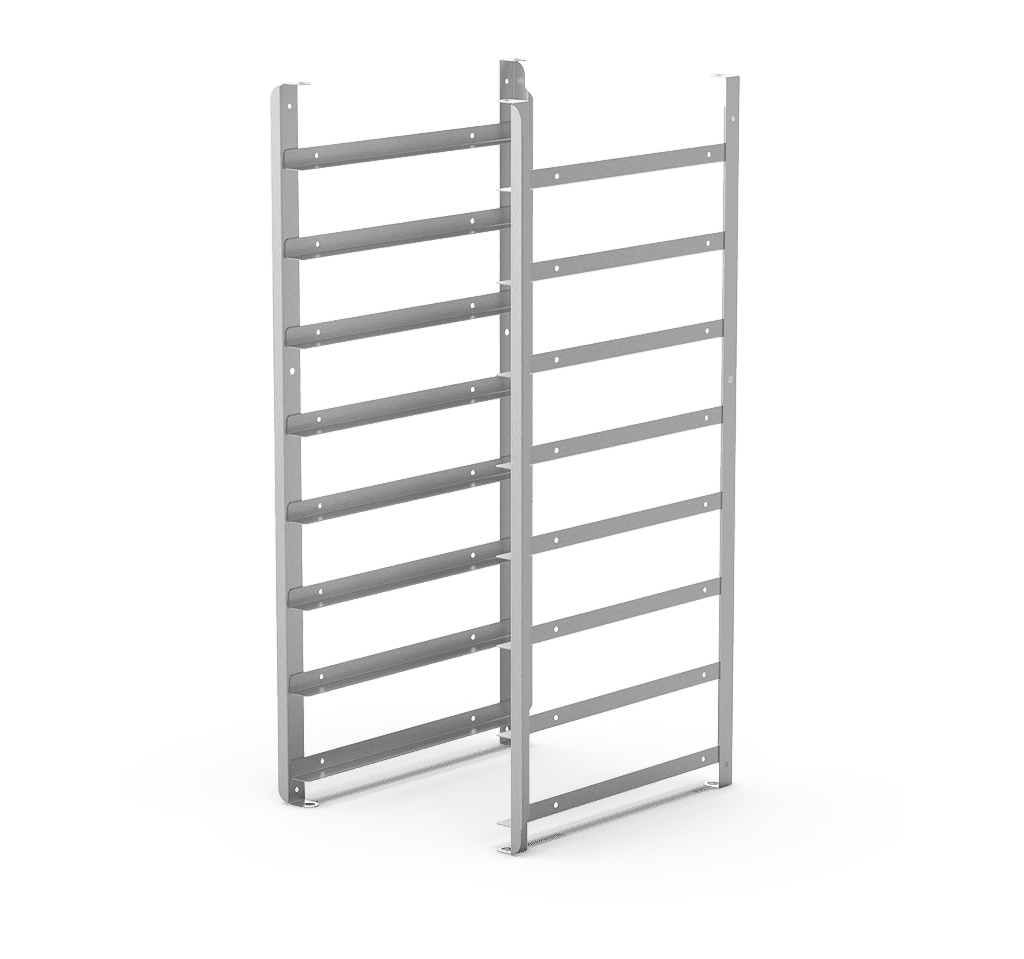 Supports lateraux 8 niveaux - distance entre niveaux 94 mm (UNOX XUC154)