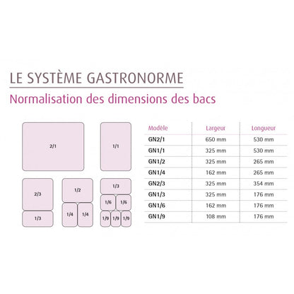 Bac GN 2/3 - Prof. 150 mm - Tecnoinox