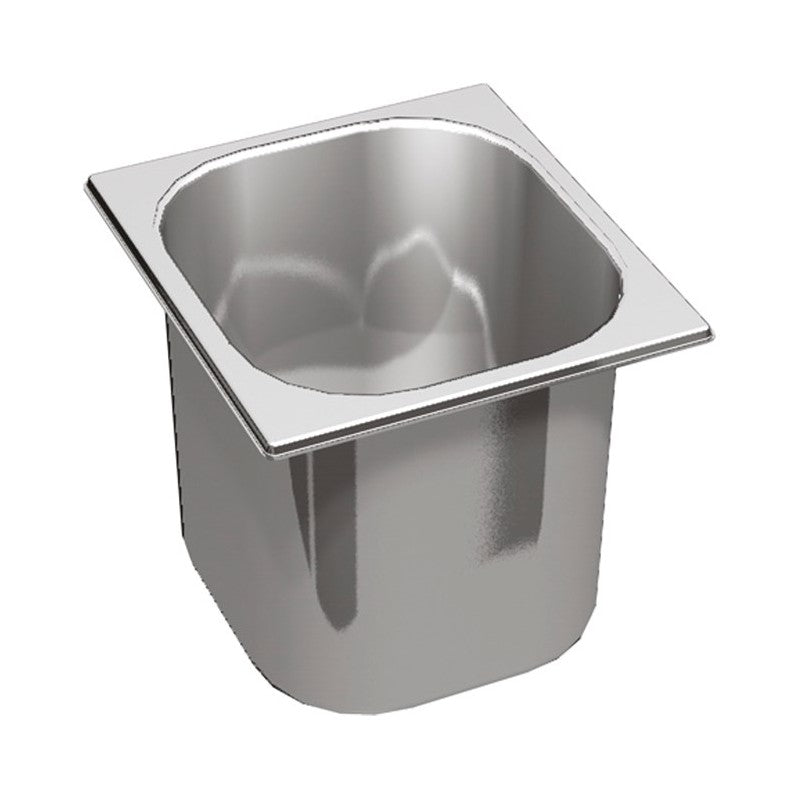 Bac inox pour saladettes - Profondeur 150 mm - GN 1/6 - Nosem