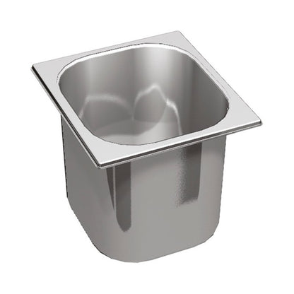 Bac inox pour saladettes - Profondeur 150 mm - GN 1/6 - Nosem