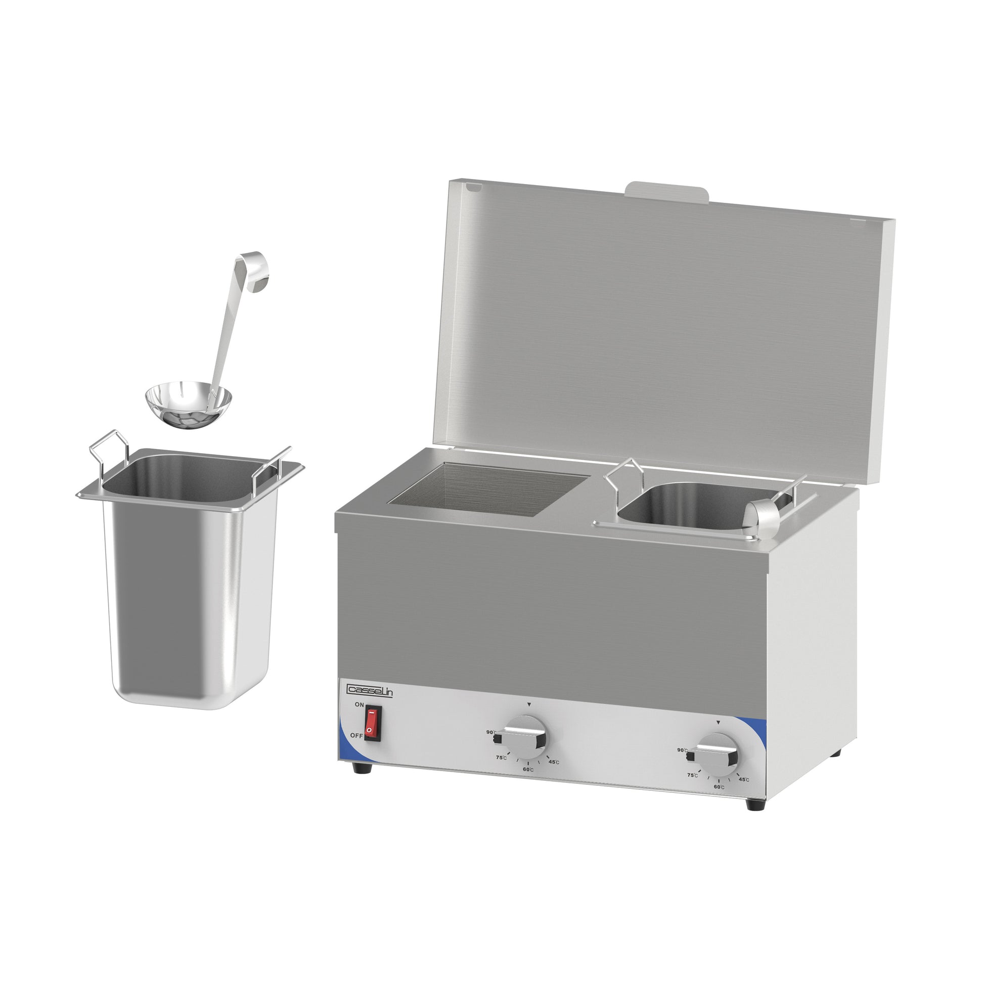 Bain-marie à sauce compact 2 cuves - Casselin