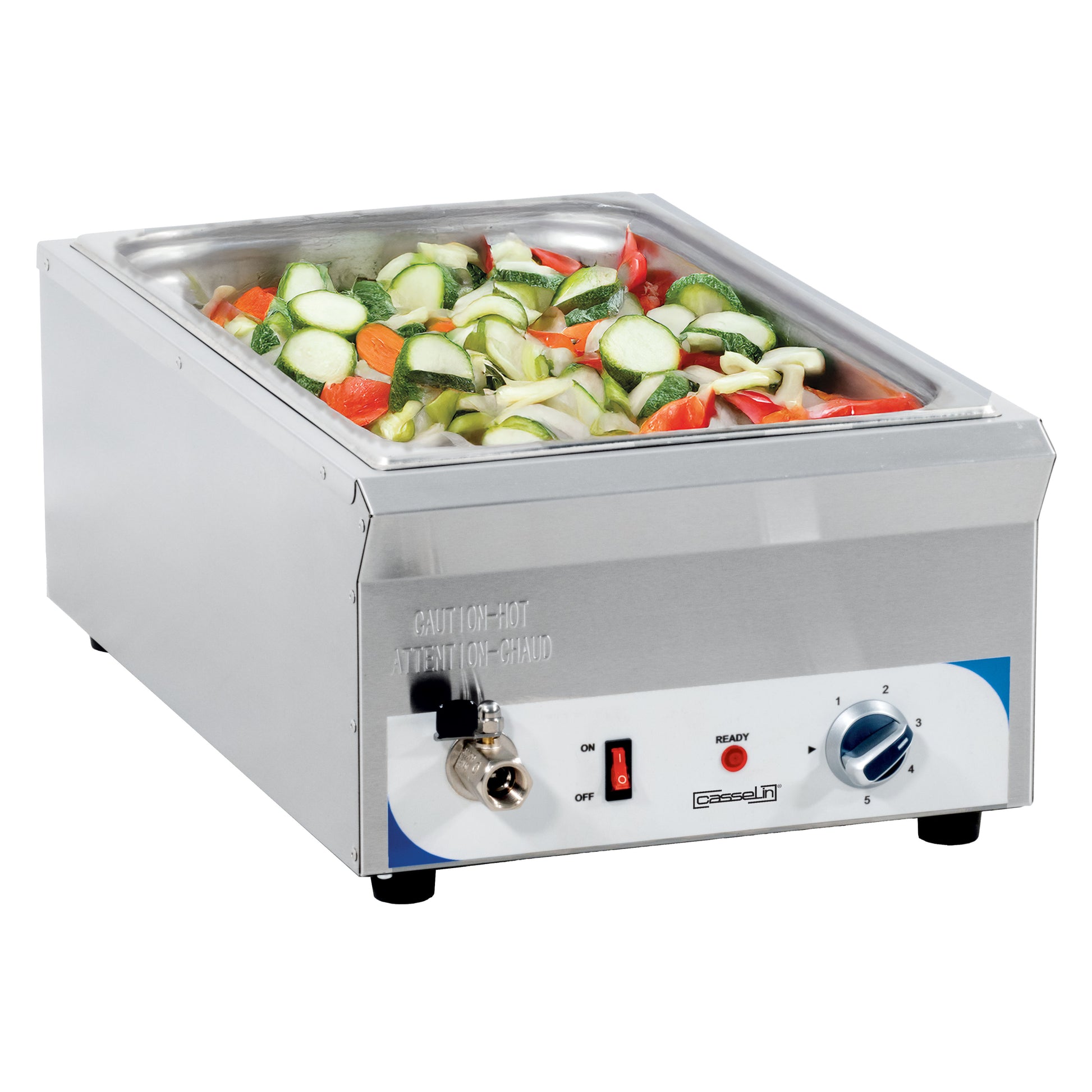 Bain-marie avec robinet de vidange GN 1/1 - 100 mm - Casselin