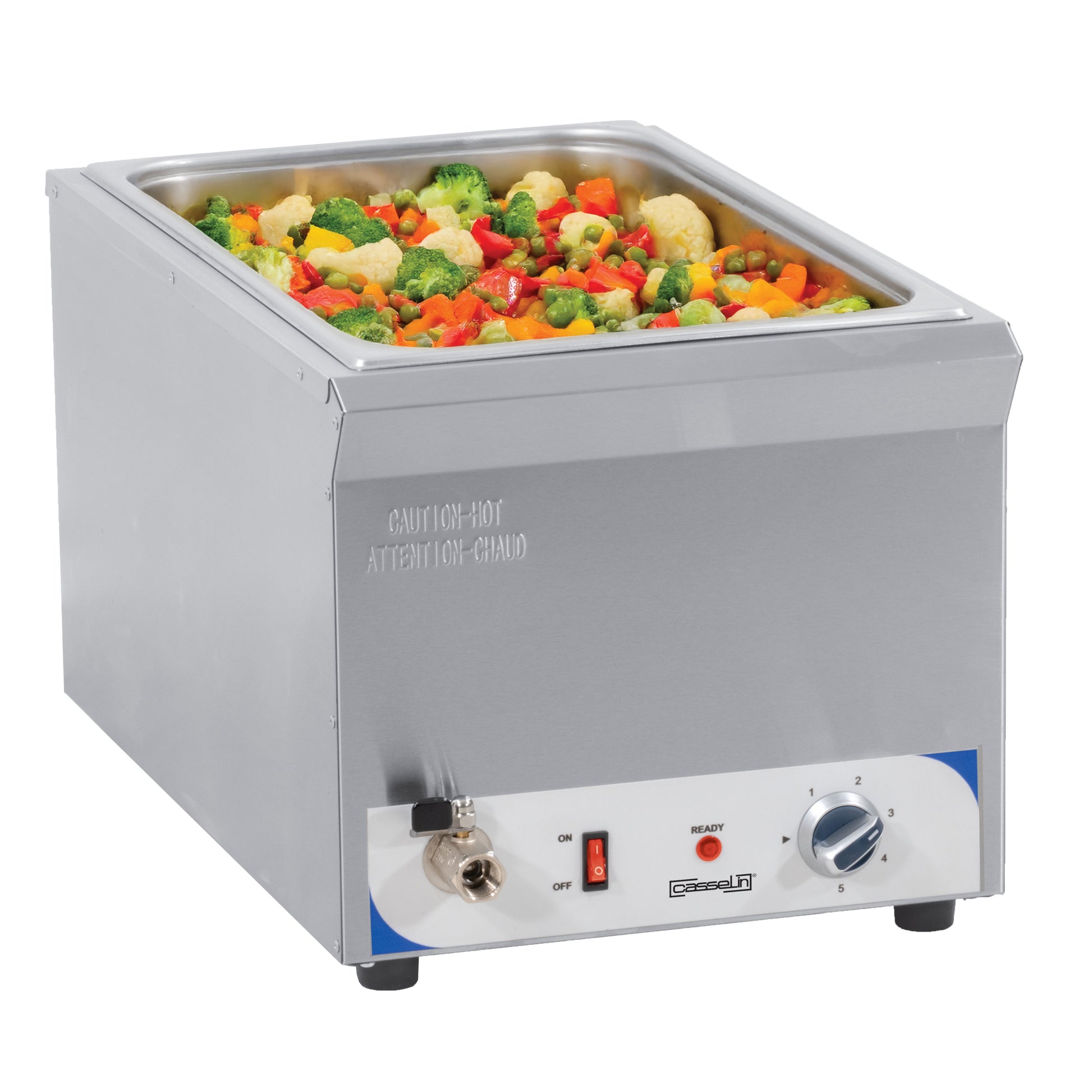 Bain-marie avec robinet de vidange GN 1/1 - 200 mm - Casselin