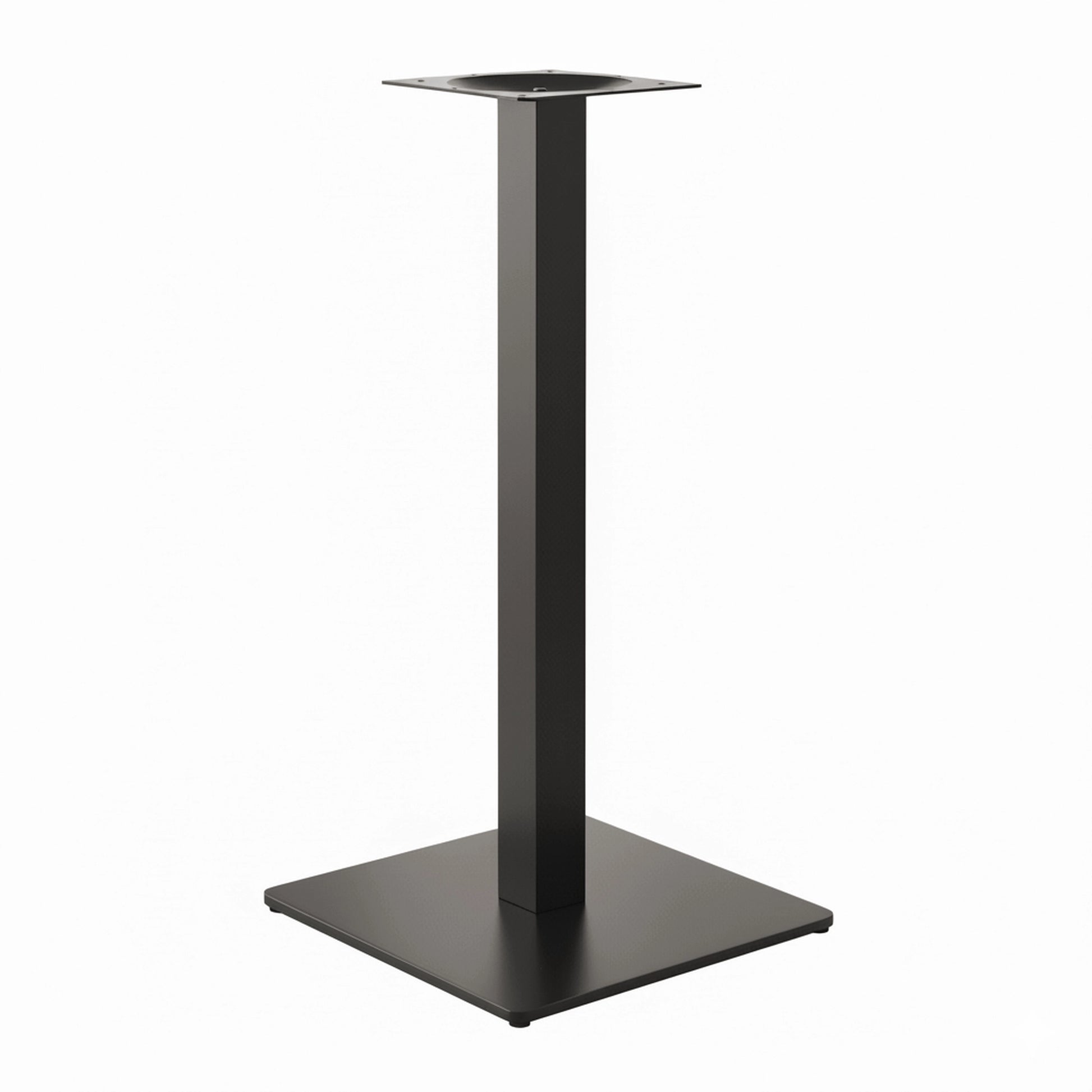 Base Carrée Inox Noire