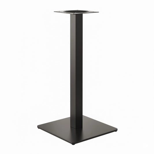 Base Carrée Inox Noire