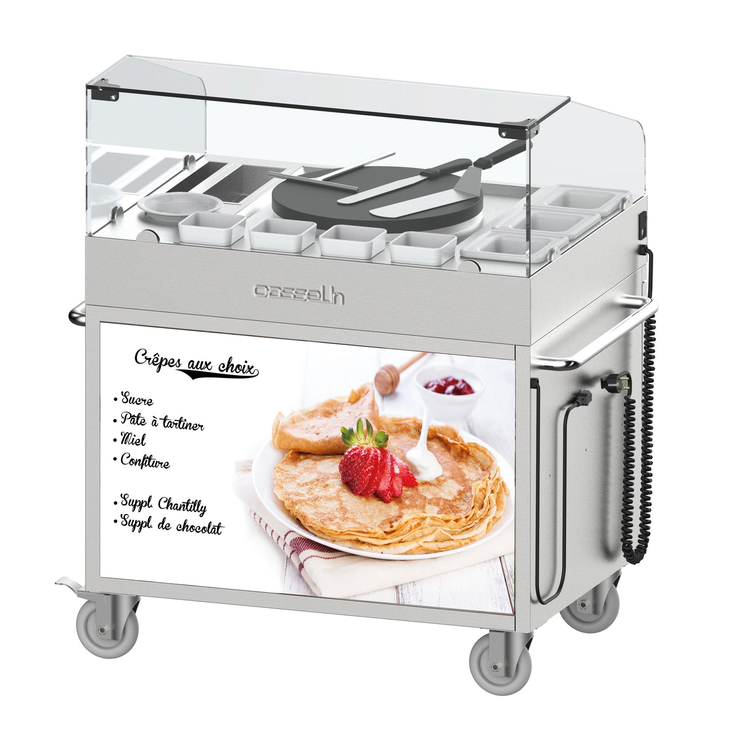 Chariot à crêpière 40 encastrée
