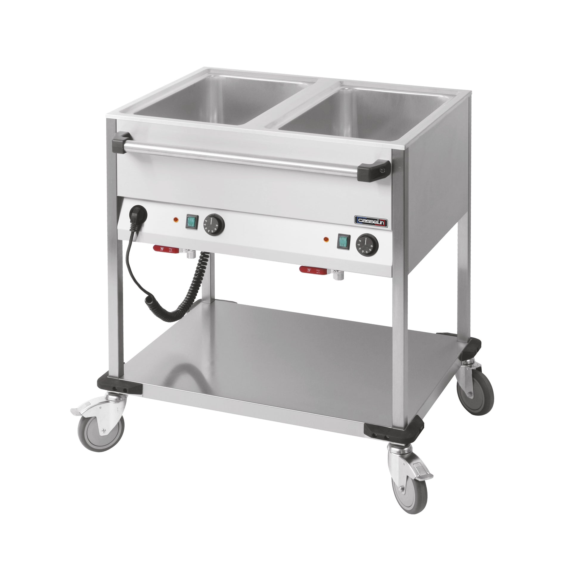 Chariot bain-marie à eau 2 x GN 1/1 - Casselin