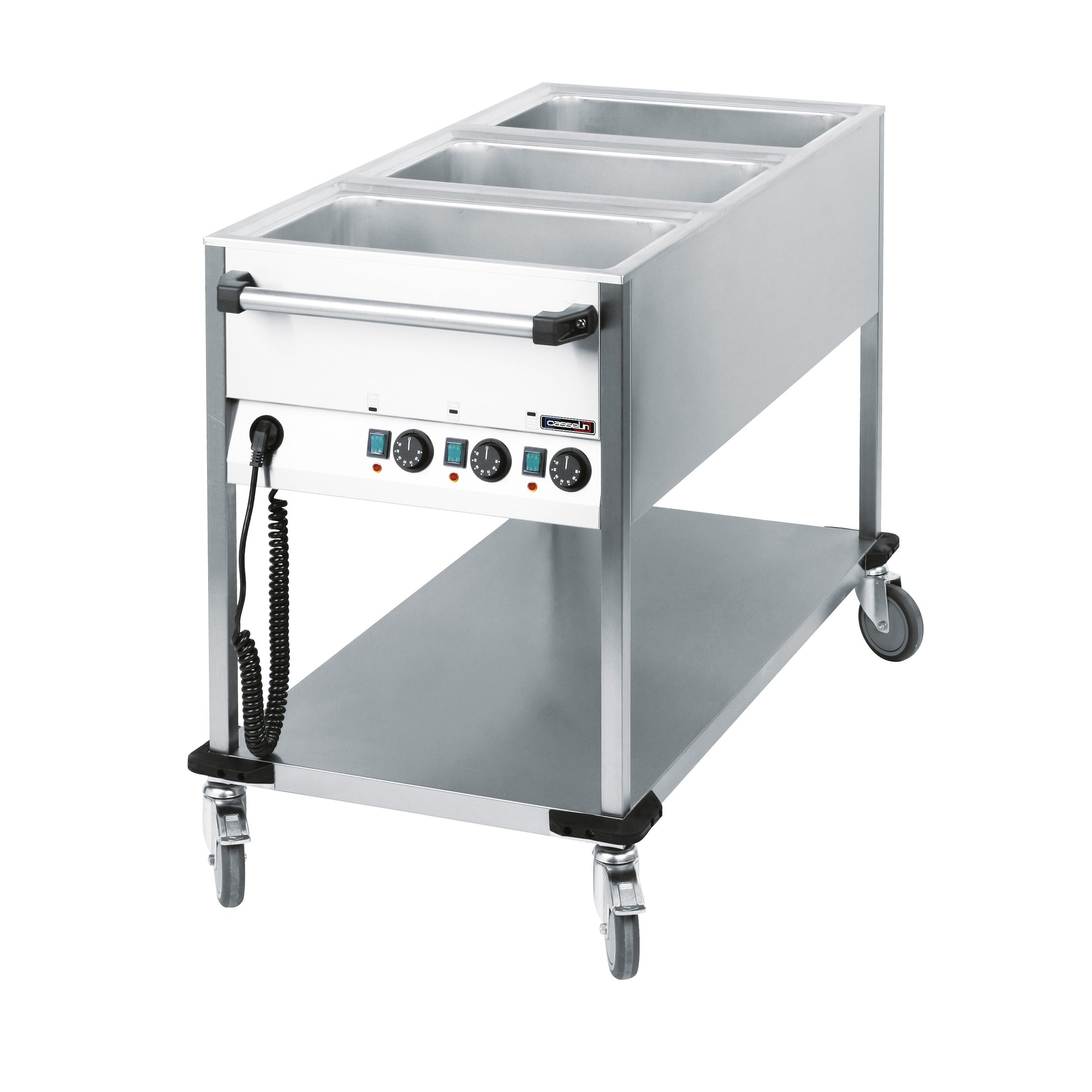 Chariot bain-marie à eau 3 x GN 1/1 - Casselin