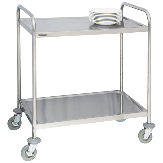 Chariot en inox 2 plateaux