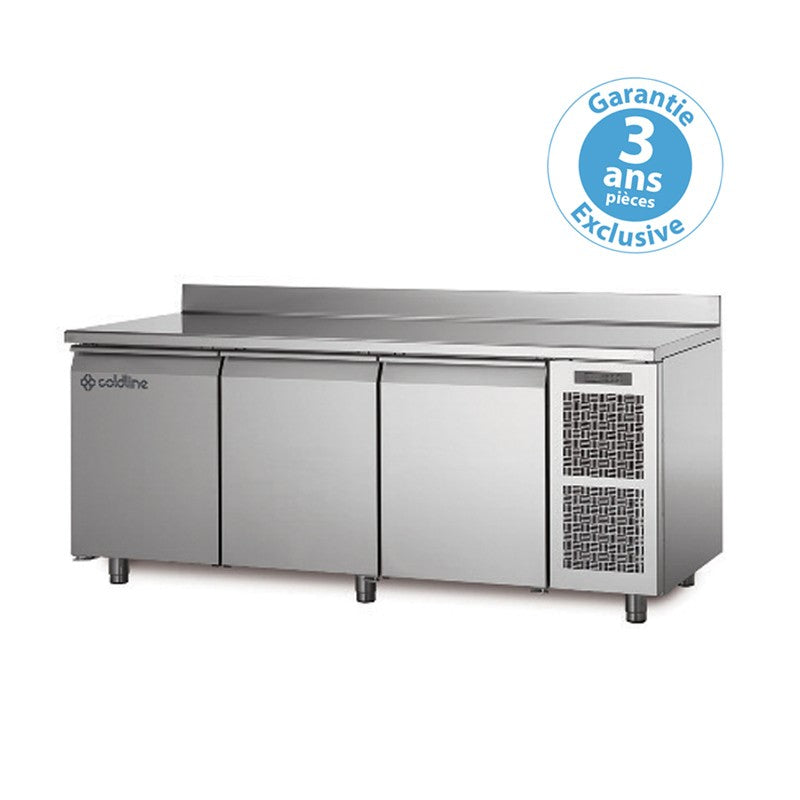 Table réfrigérée négative MASTER - Groupe logé - 3 portes - 356 litres - Coldline