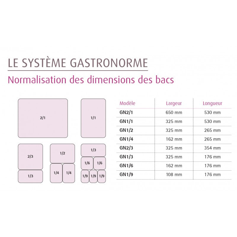 Couvercle pour bac GN 1/9 - Tecnoinox
