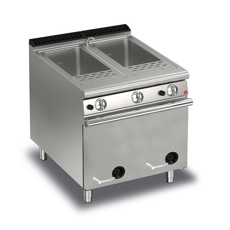 Cuiseur à pâtes monobloc gaz - 2 x 26 litres - Gamme QUEEN 700 - Baron